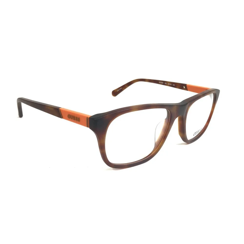 Guess Eyeglasses Frames GU1866 052 Brown Tortoise Orange Square 53-18-145